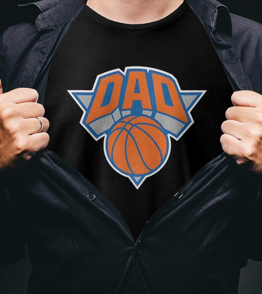 New York Knicks Dad Basketball Fan Gear T-Shirt