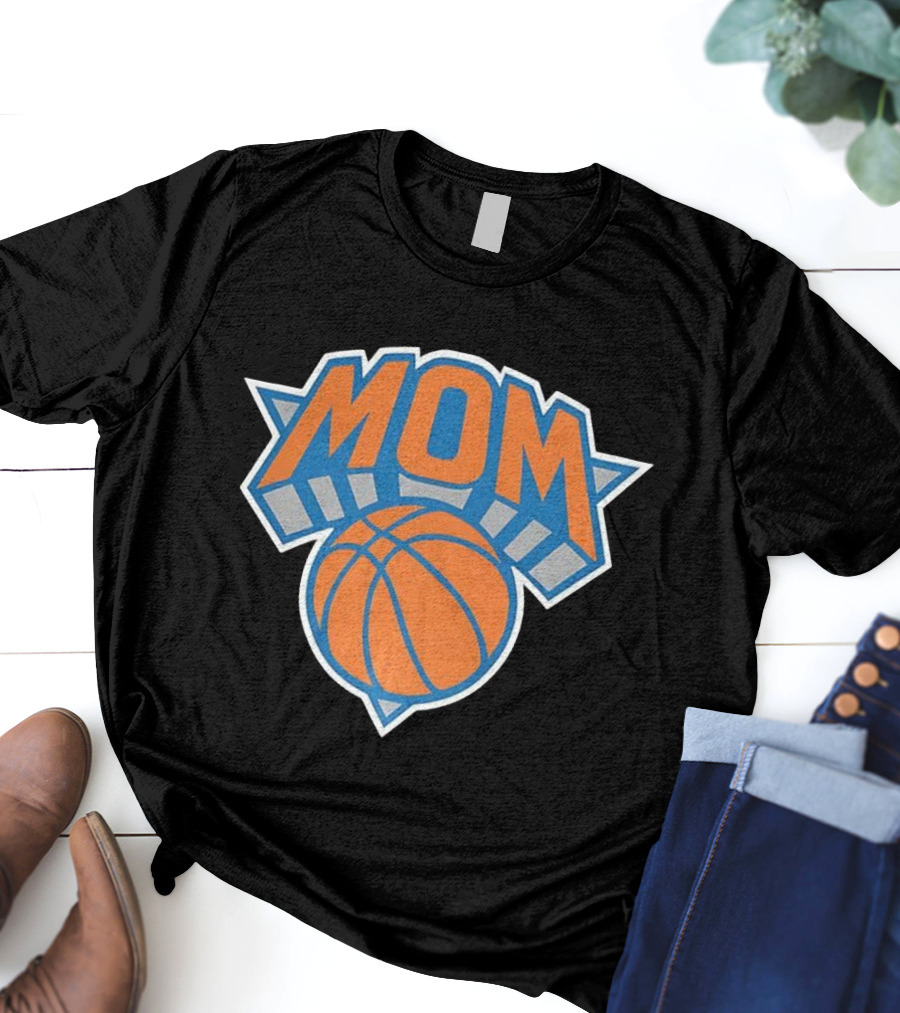 New York Knicks Basketball Mom Iconic Triangle Emblem T-Shirt
