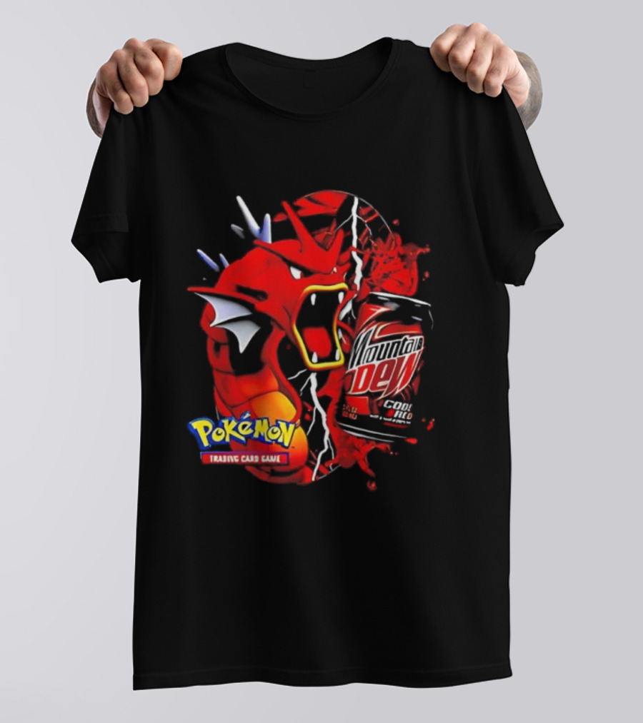 Pokémon Trading Card Game Gyarados Mountain Dew Collaboration T-Shirt