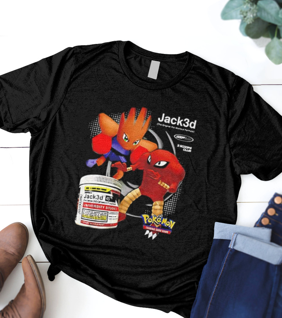 Jack3d Pokémon Hitmonlee Hitmonchan Kanto Original Characters T-Shirt