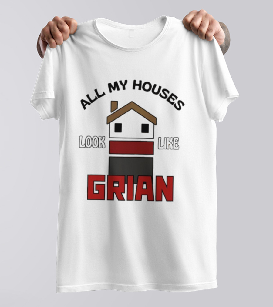 All My Houses Look Like Grian Minecraft Building Style T-Shirt