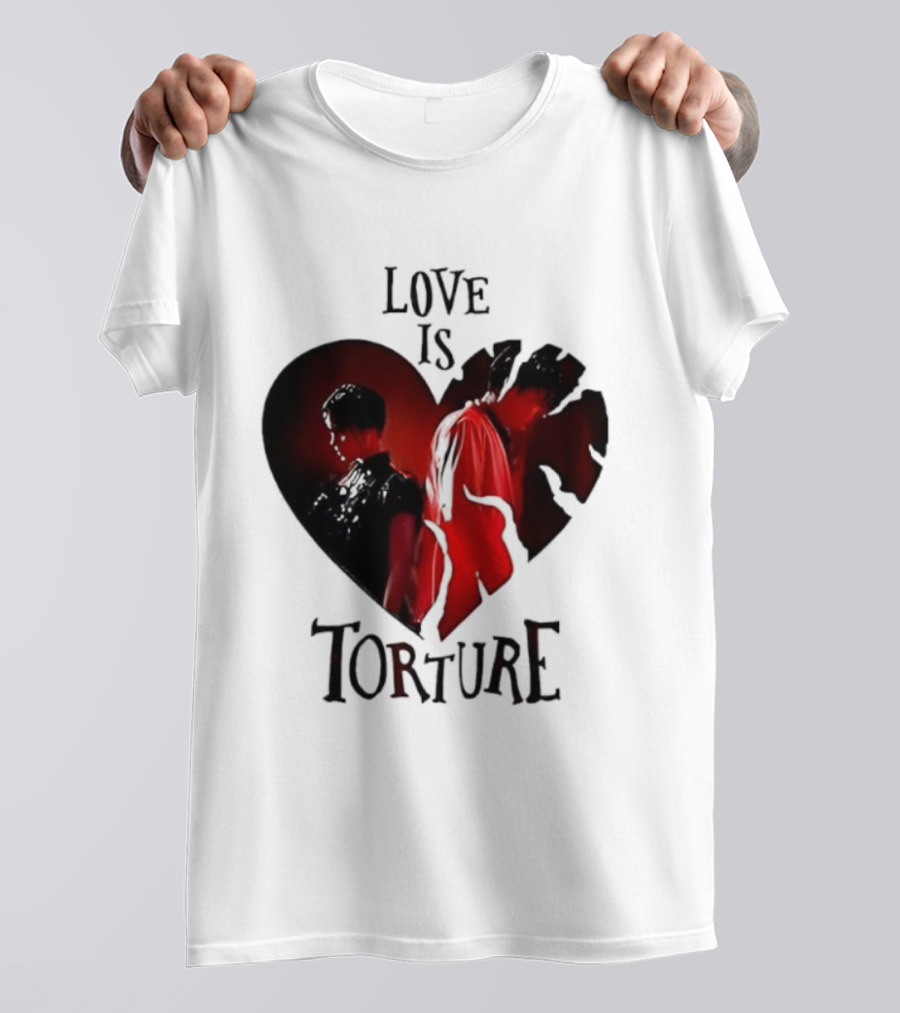 Wednesday Addams Tyler Galpin Love Is Torture Heart Design T-Shirt