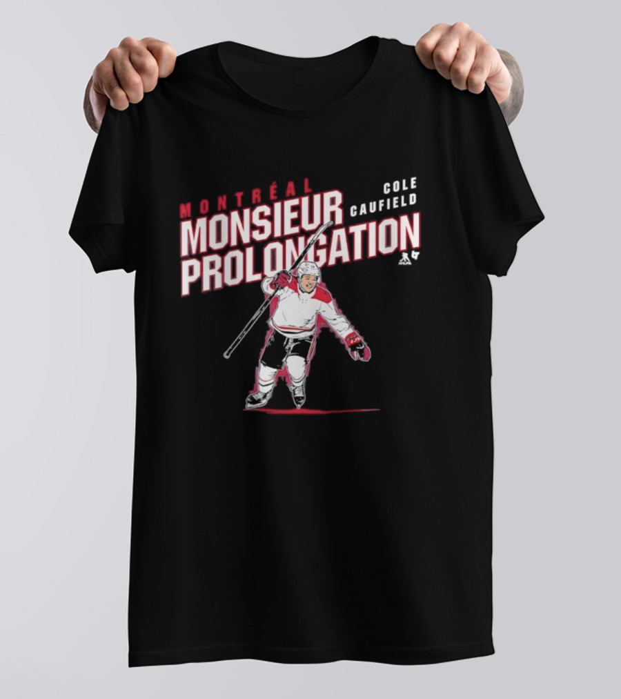 Montreal Cole Caufield Monsieur Prolongation Hockey Celebratory Moment T-Shirt