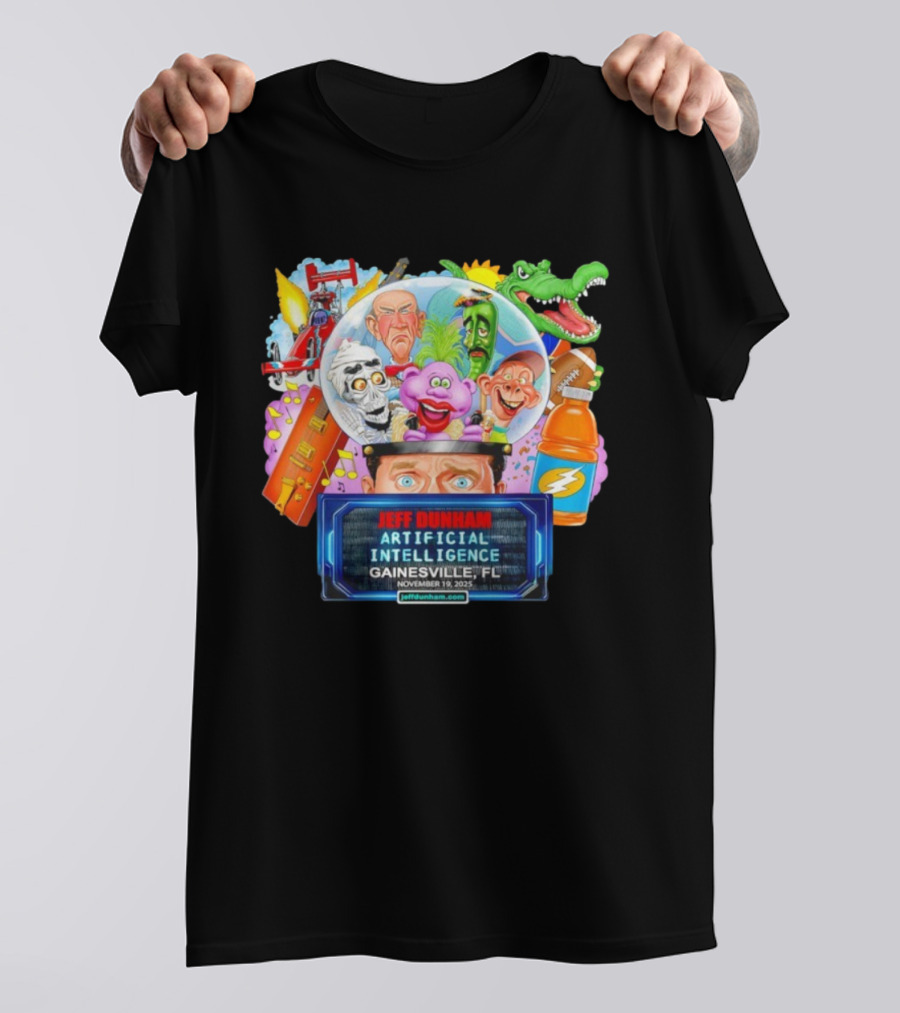 Jeff Dunham Artificial Intelligence Gainesville FL November 19 2025 T-Shirt