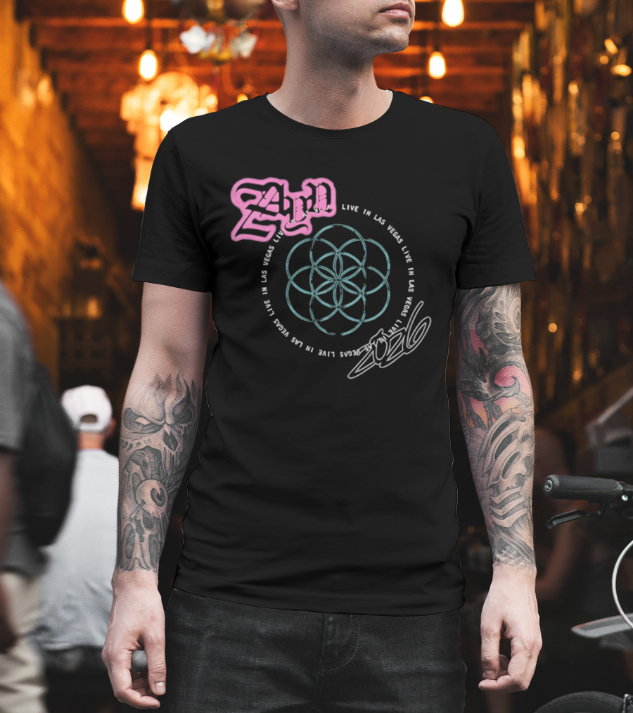 Live In Las Vegas 2024 Mandala T-Shirt
