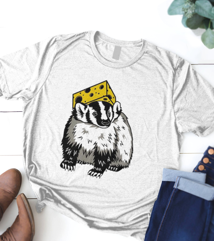 Cheesehead Badger Wisconsin Football Fans T-Shirt