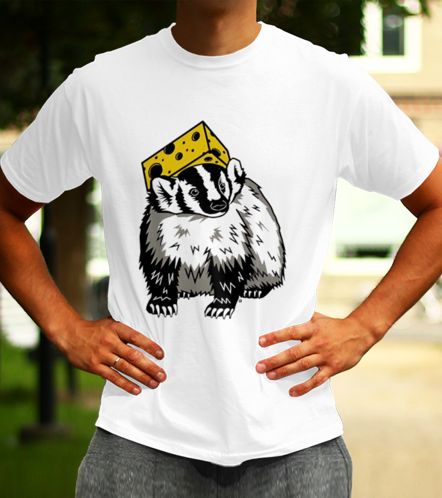 Cheesehead Badger Wisconsin Football Fans T-Shirt
