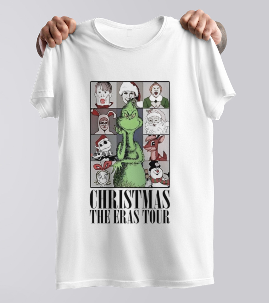 Christmas Characters Grinch Eras Tour Collection T-Shirt