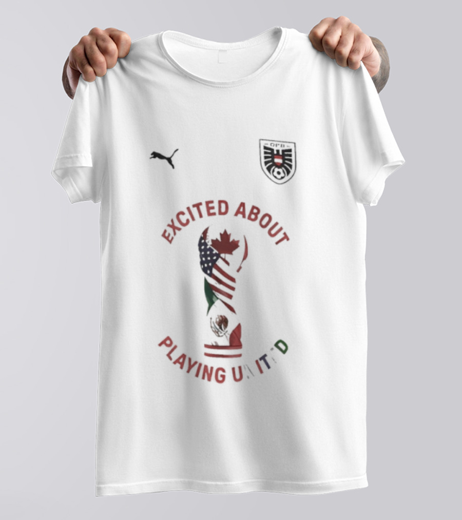 Excited About Playing United Football Puma Soccer Anthem Cup T-Shirt