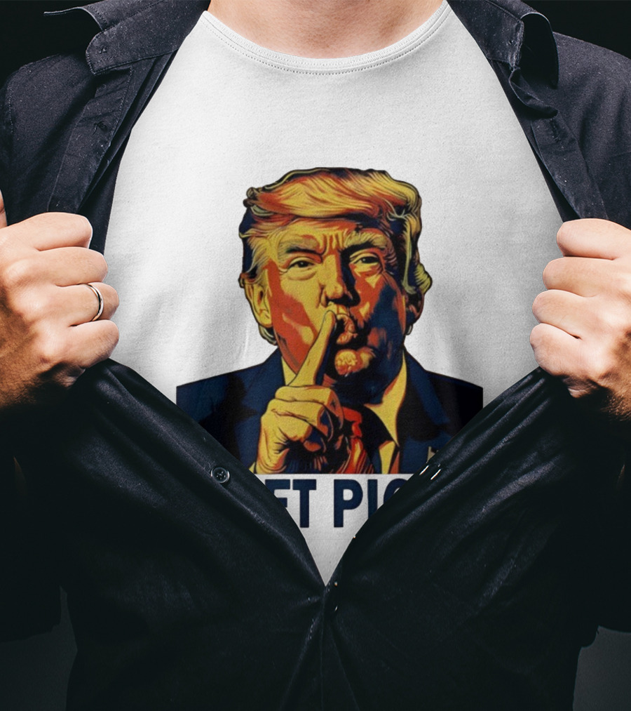 QUIET PIGGY Shushing Gesture T-Shirt