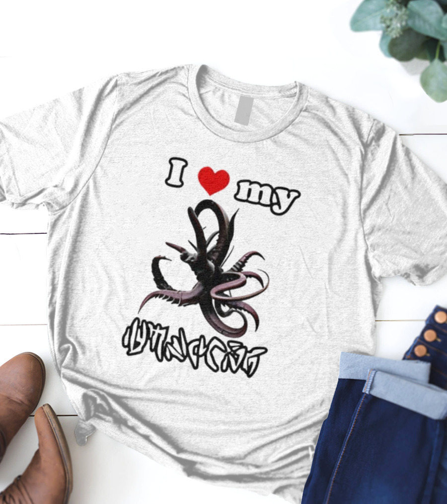 I Love My Tentacle Lovecraft Mythos Cthulhu T-Shirt