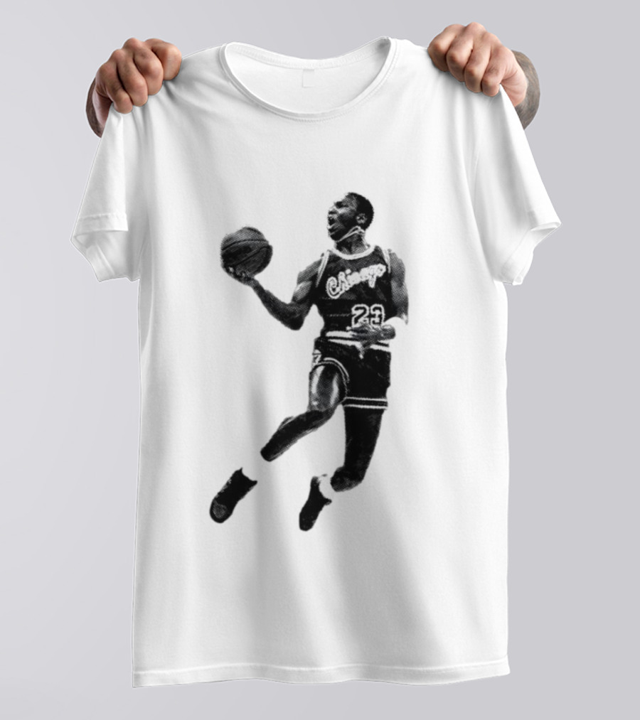 Jordan Chicago 23 Basketball Jump Pose T-Shirt