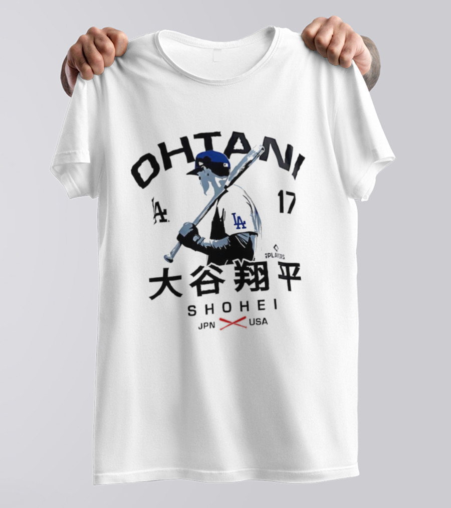 Ohtani Shohei LA 17 JPN USA Baseball Los Angeles Player Japanese Icon T-Shirt