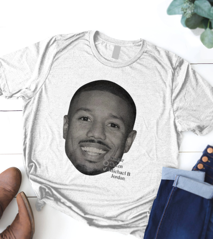 Single Taken Michael B Jordan Face Illustration T-Shirt