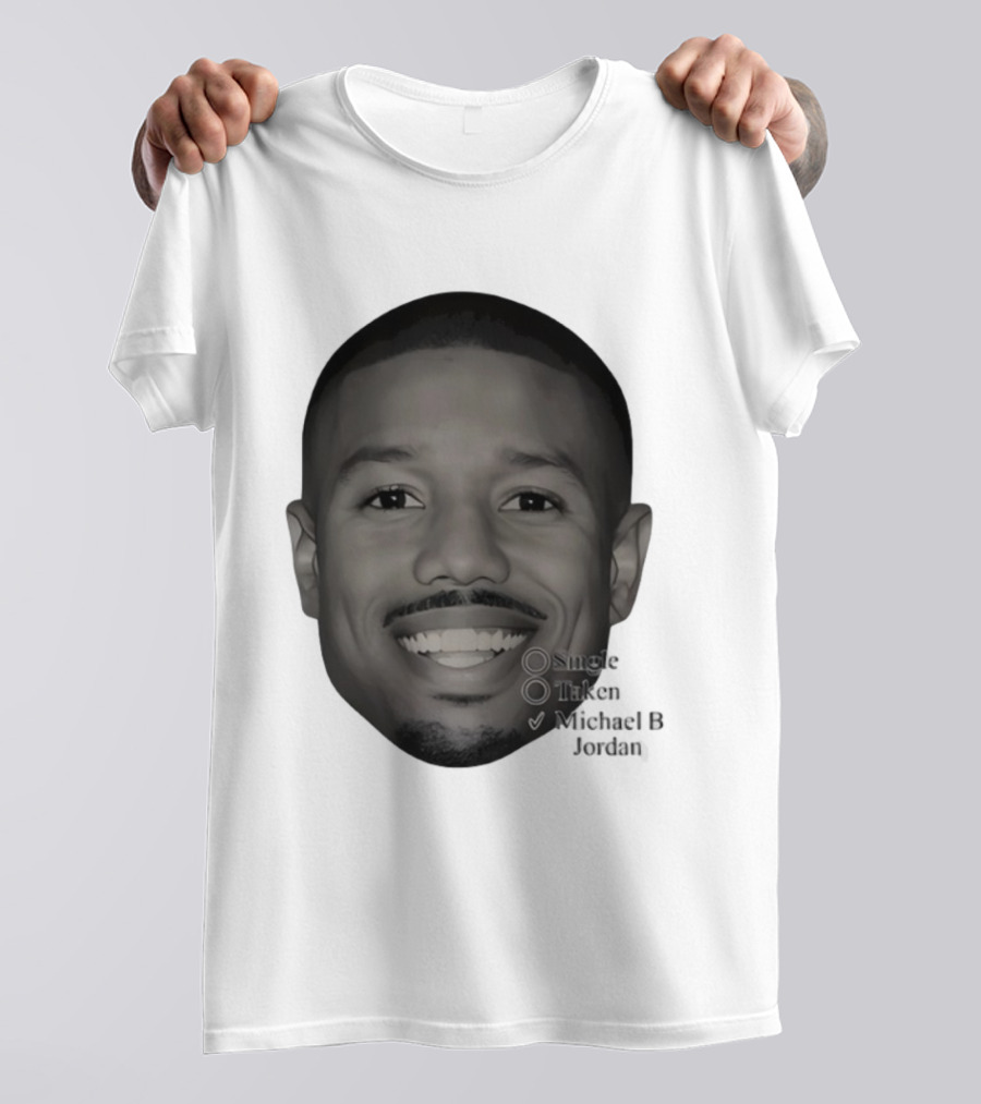 Single Taken Michael B Jordan Face Illustration T-Shirt
