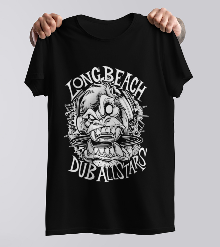 Long Beach Dub Allstars Gorilla Graphic Vintage Style T-Shirt