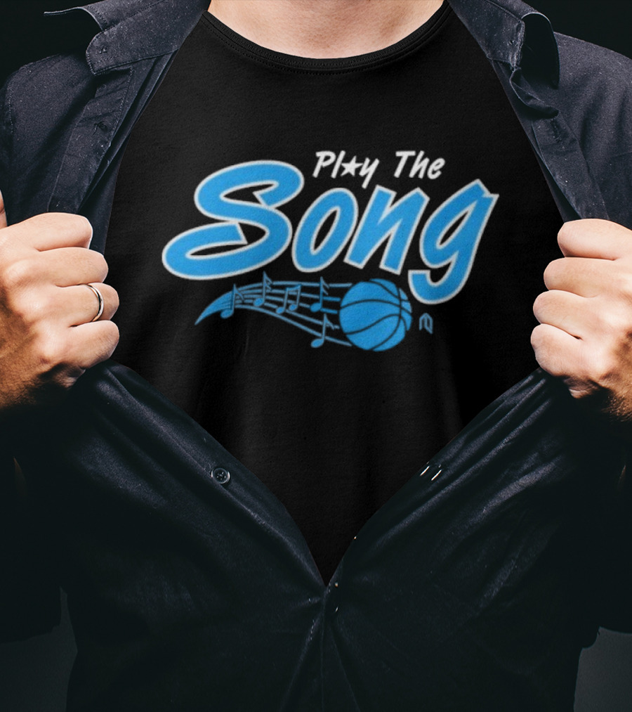 Orlando Magic Play The Song Basketball And Music Notes T-Shirt
