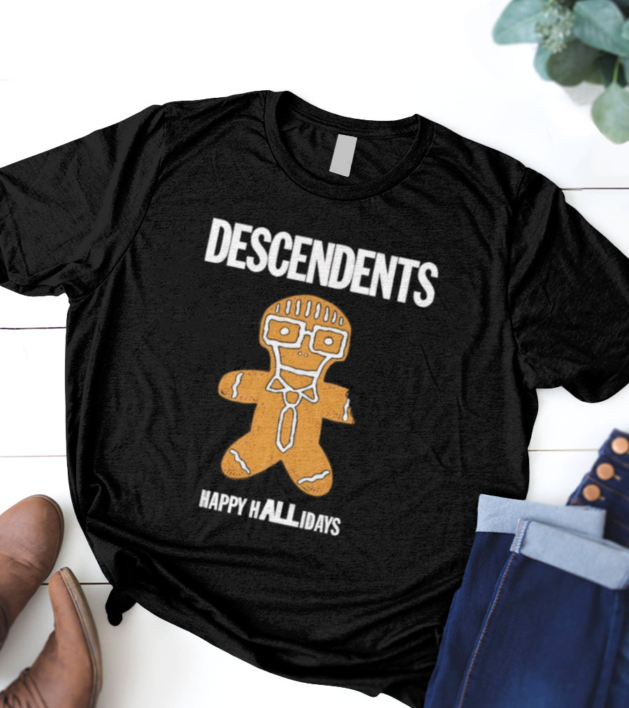 Descendents Happy Hallidays Gingerbread Character T-Shirt