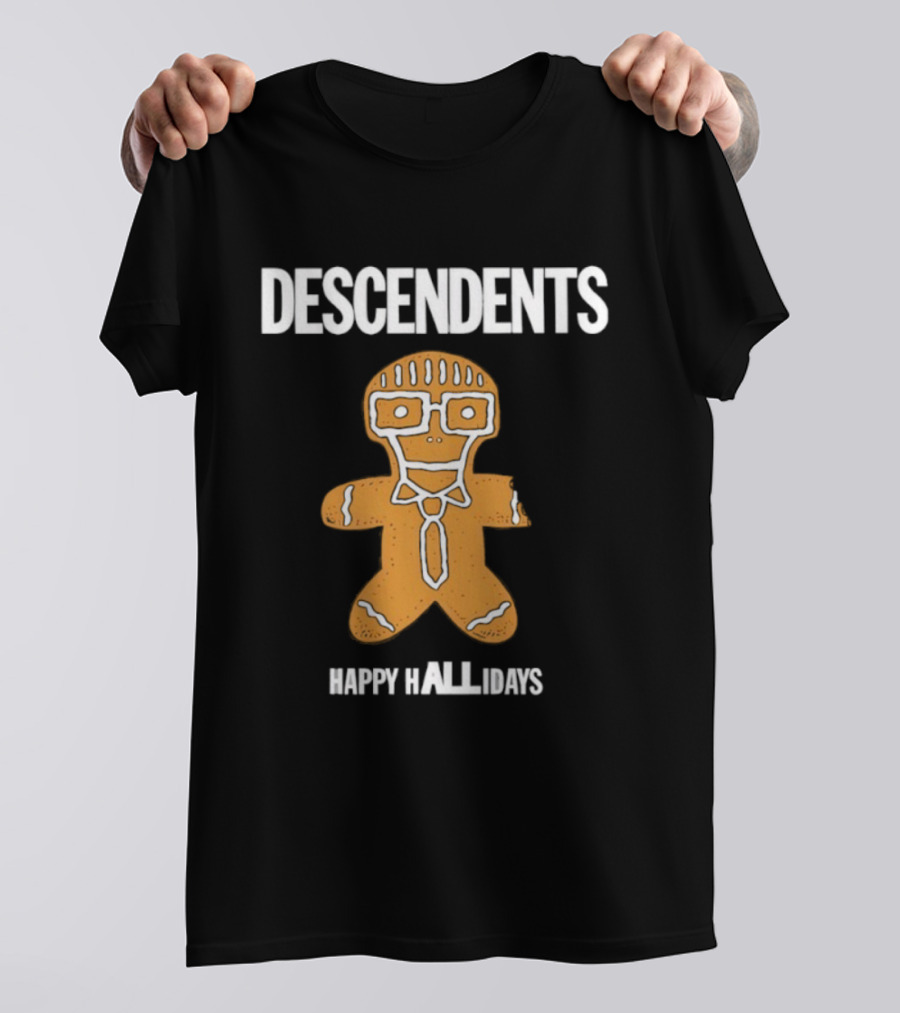 Descendents Happy Hallidays Gingerbread Character T-Shirt