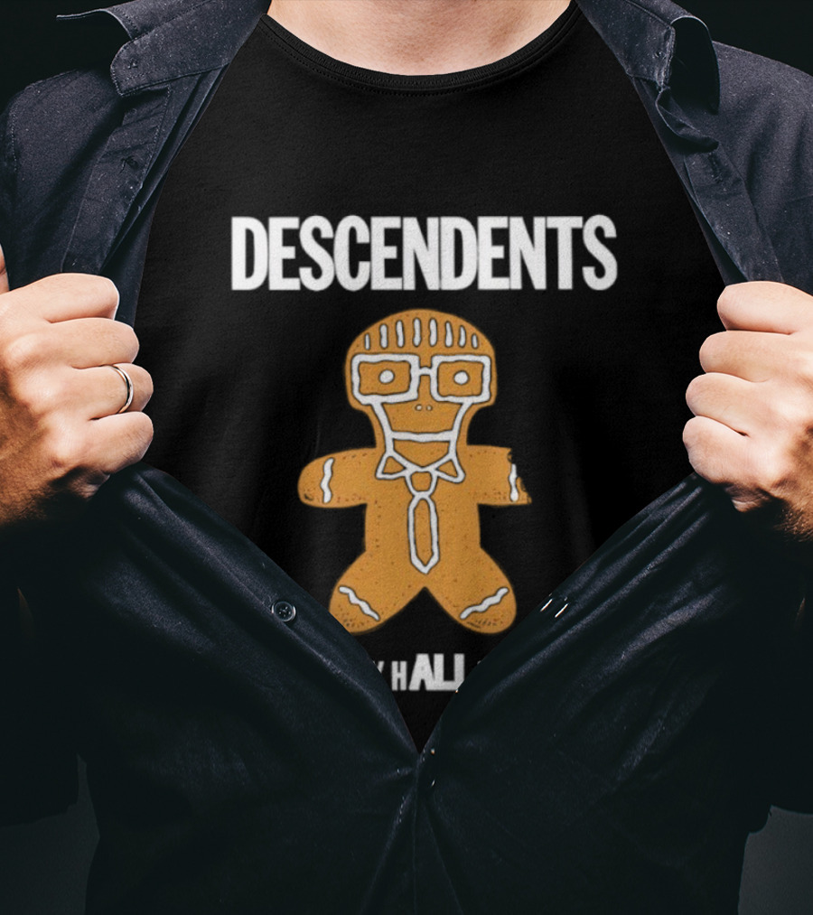 Descendents Happy Hallidays Gingerbread Character T-Shirt