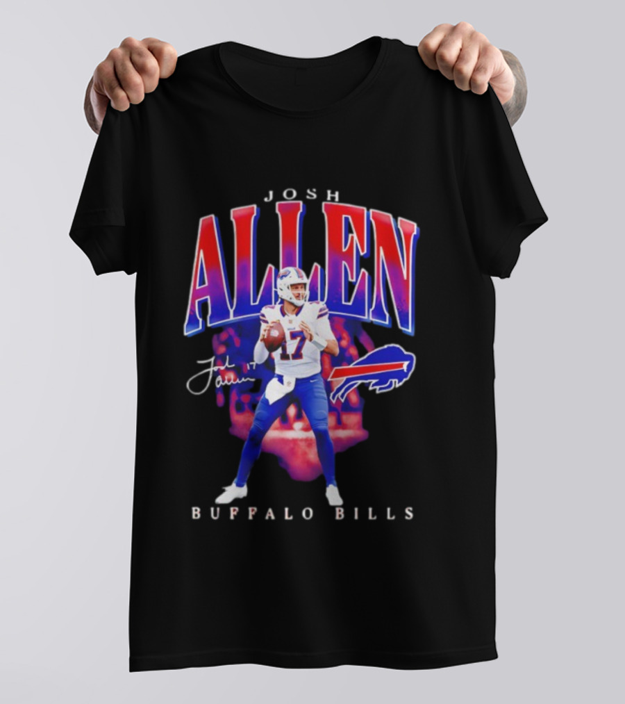 Josh Allen Buffalo Bills 17 Signature Player T-Shirt