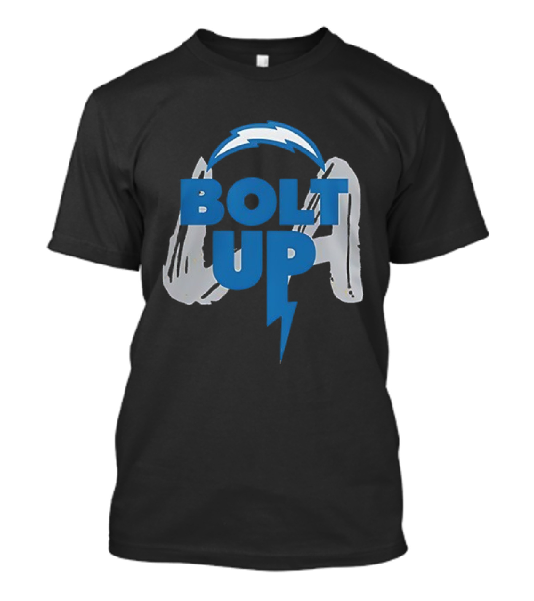 Los Angeles Chargers Bolt Up Power Football Symbol T-Shirt