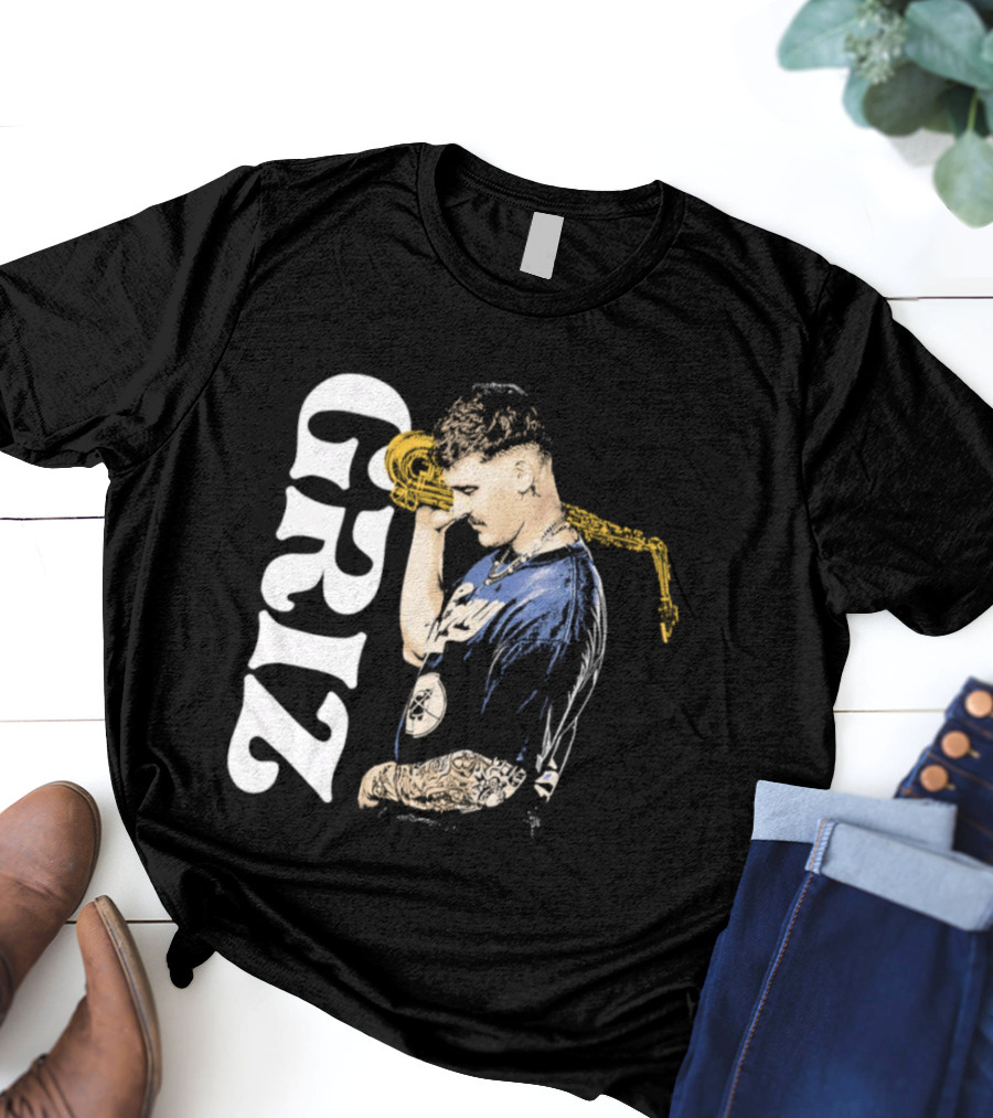 GRiZ Saxophone Player Portrait With Text T-Shirt