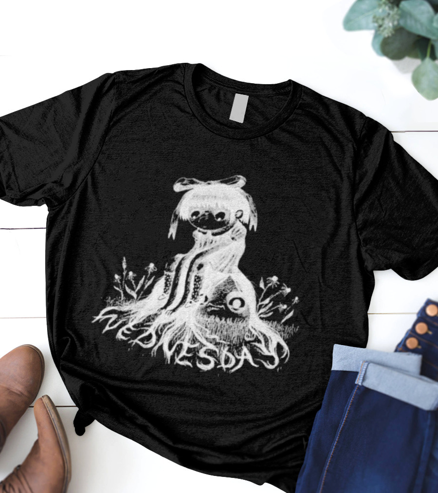 Wednesday Kamila Whimsical Adventure With Ghostly Friends T-Shirt