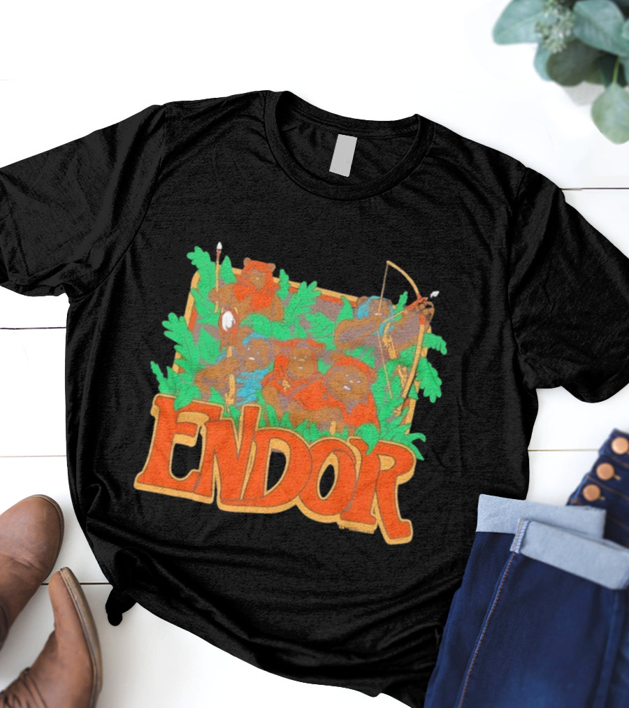 Endor Fierce Tribal People Star Wars Ewoks Adventure T-Shirt