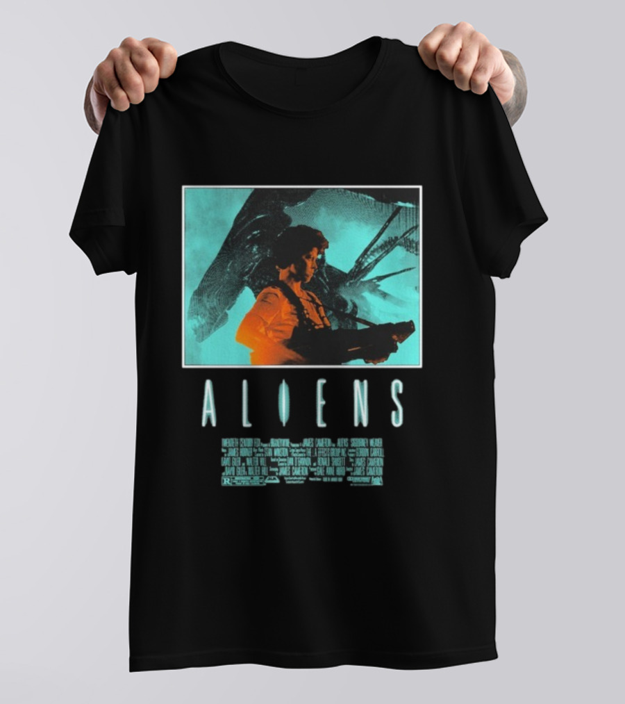 Aliens Ripley Movie Sci-Fi Iconic Art T-Shirt