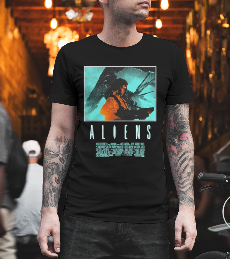 Aliens Ripley Movie Sci-Fi Iconic Art T-Shirt