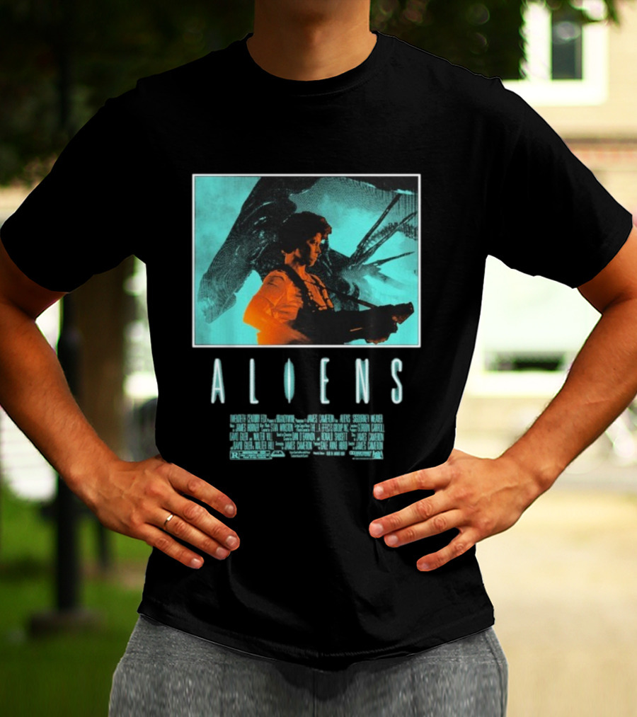 Aliens Ripley Movie Sci-Fi Iconic Art T-Shirt