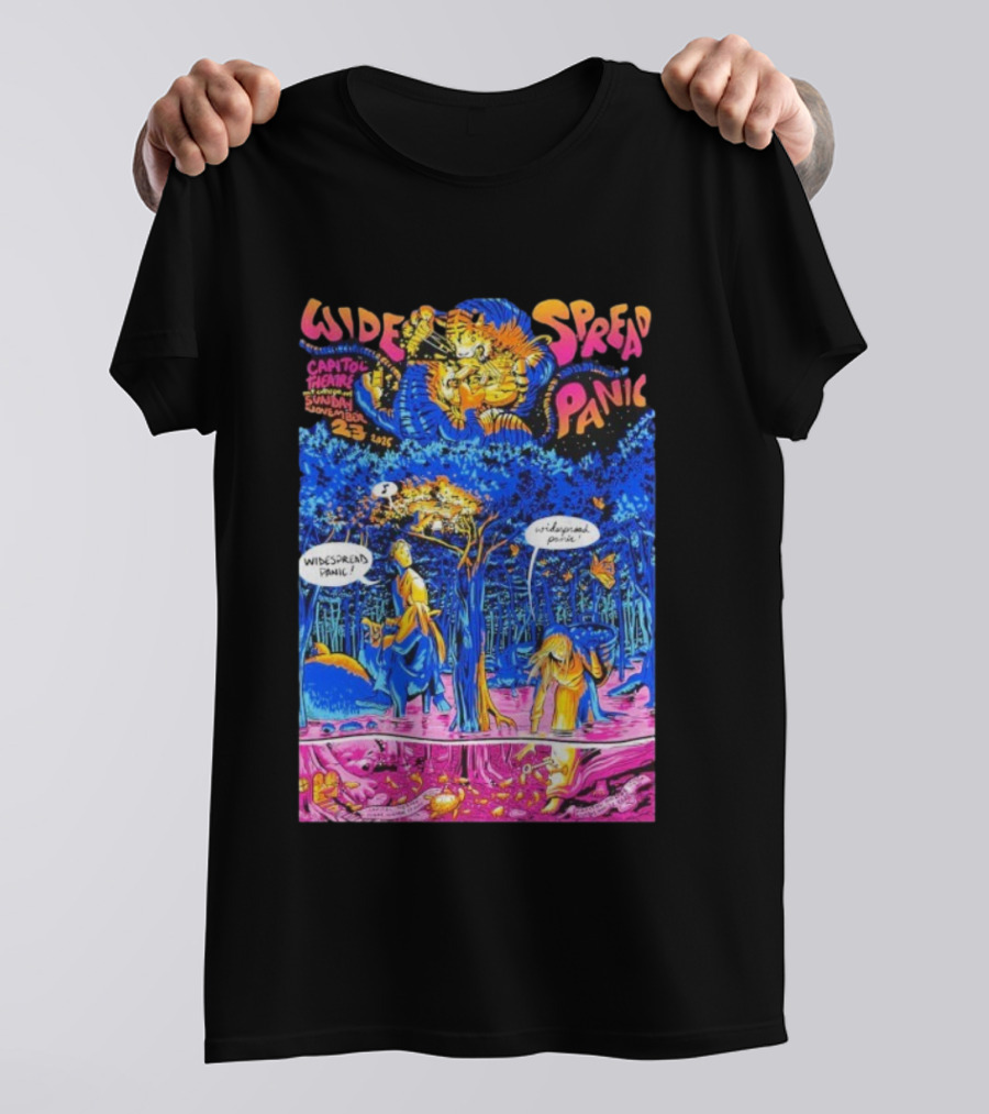 Widespread Panic Capitol Theatre Port Chester NY November 21-23 2025 Comic Style Art T-Shirt