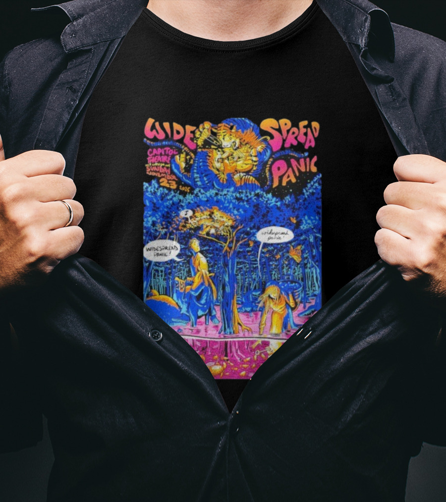Widespread Panic Capitol Theatre Port Chester NY November 21-23 2025 Comic Style Art T-Shirt