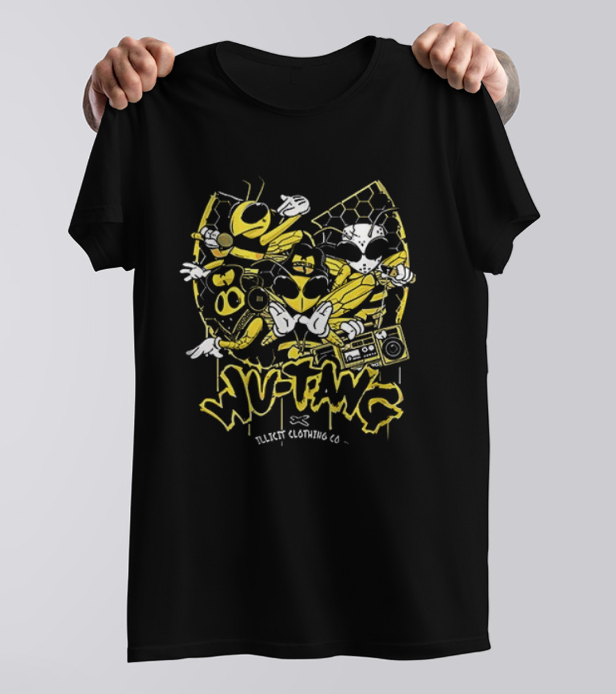 Wu Tang Clan The Final Chamber Black Clothing Co. Bee Mascot T-Shirt