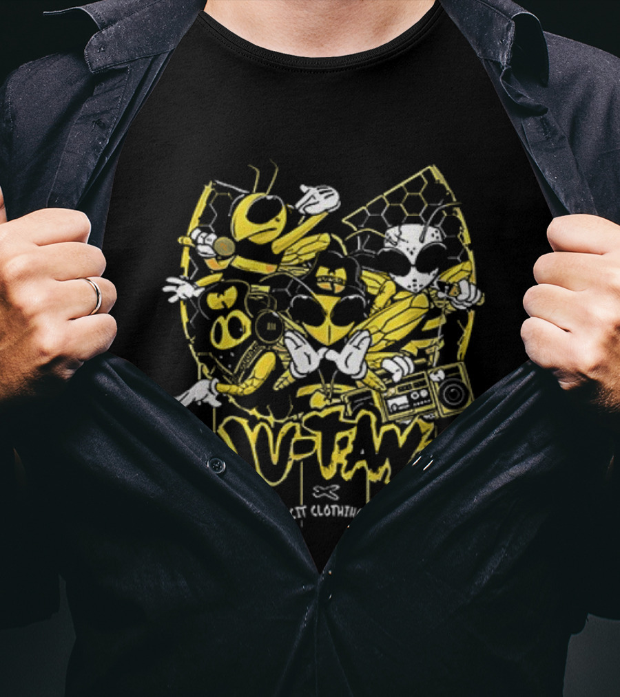 Wu Tang Clan The Final Chamber Black Clothing Co. Bee Mascot T-Shirt