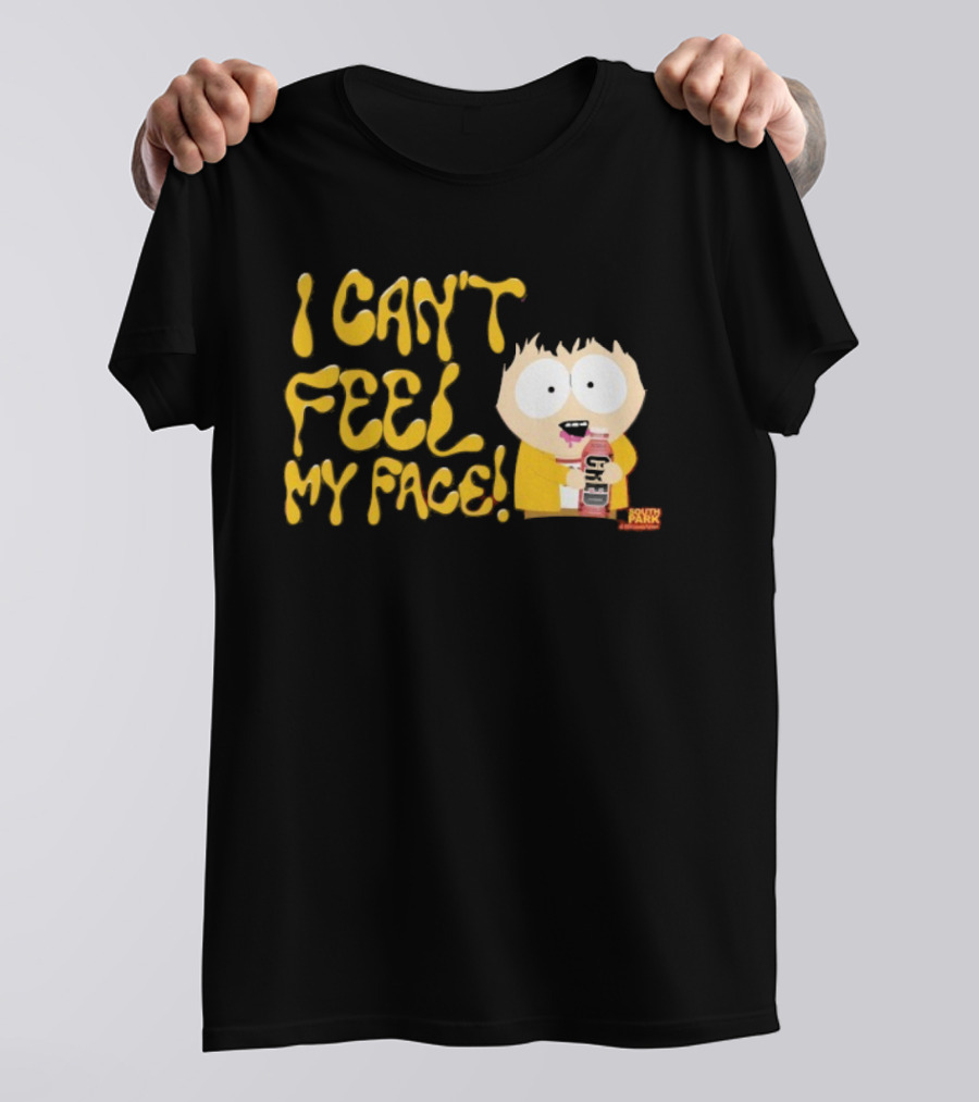 South Park I Can't Feel My Face Character Holding Drink T-Shirt