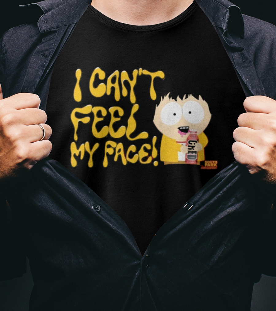 South Park I Can't Feel My Face Character Holding Drink T-Shirt