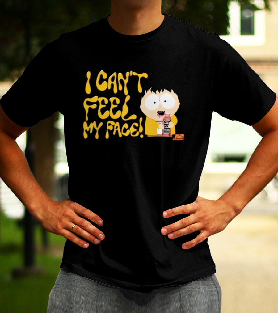 South Park I Can't Feel My Face Character Holding Drink T-Shirt