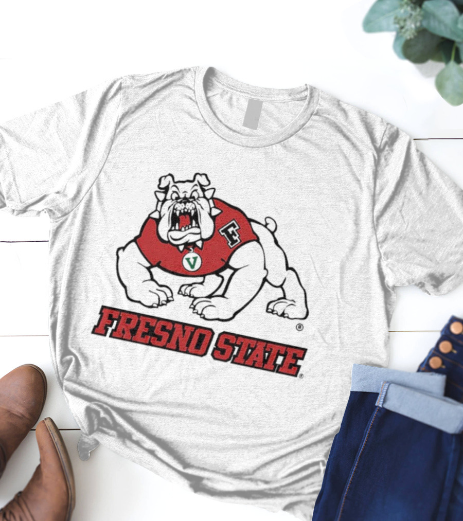 Fresno State Bulldog 4Paw Iconic Mascot Graphic T-Shirt