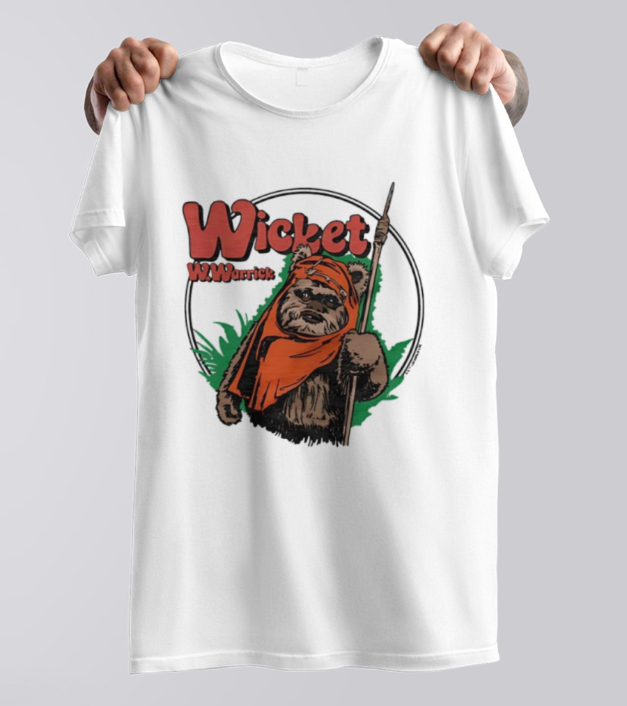 Star Wars Wicket W Warrick Ewok Endor Adventure T-Shirt