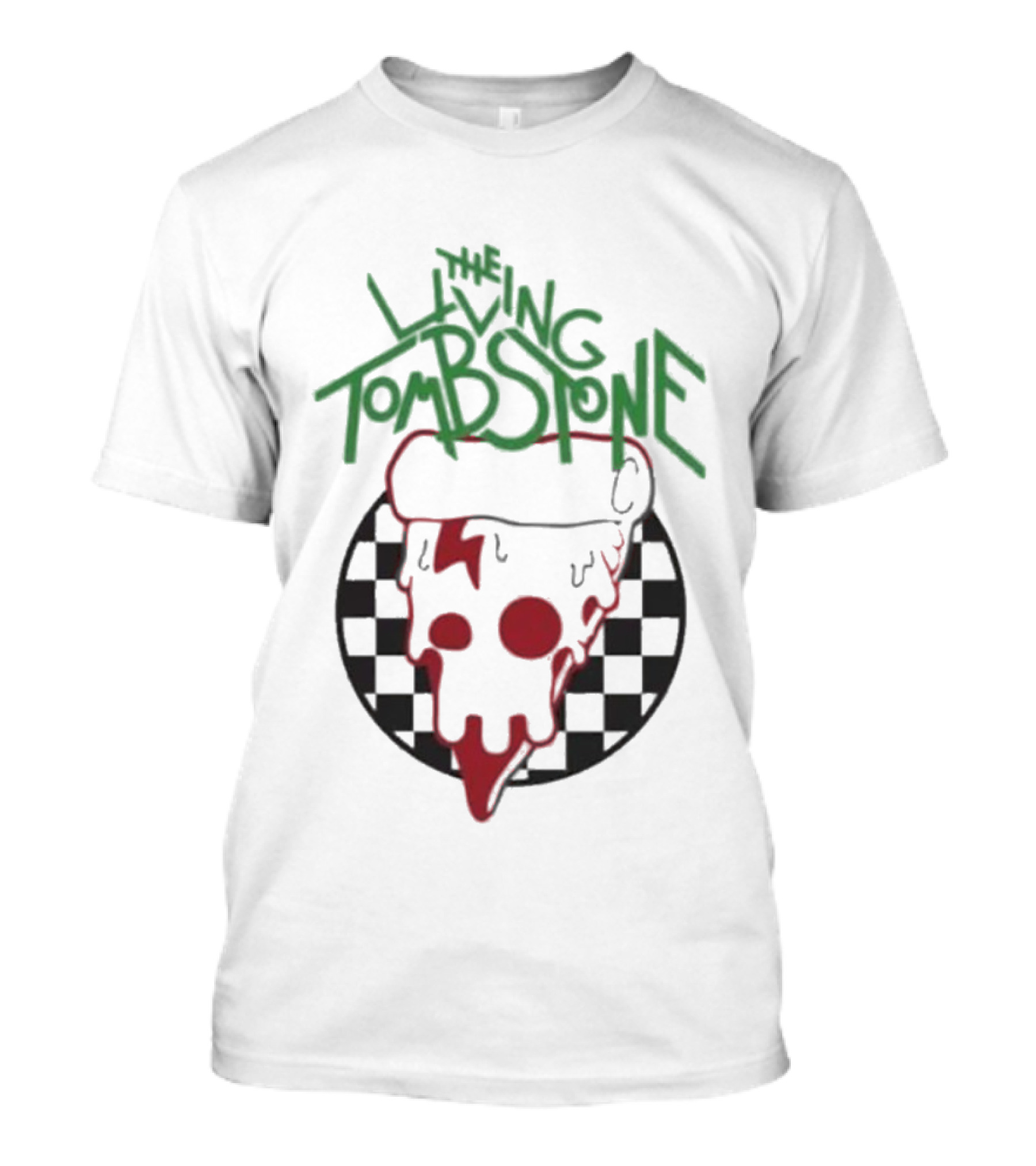 The Living Tombstone Pizza Skull怖ቁ T-Shirt