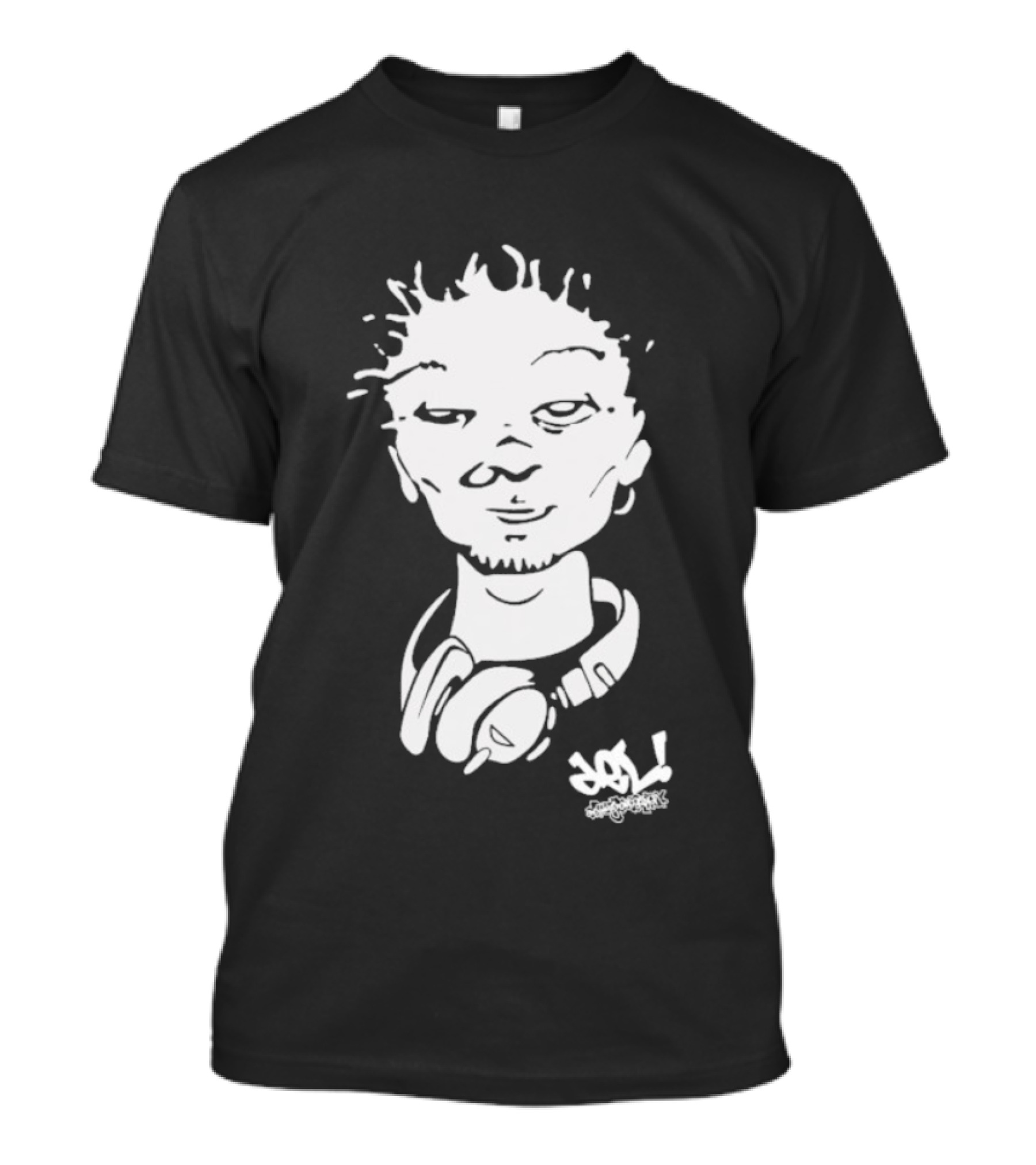 Del Face Headphones Graffiti Art T-Shirt