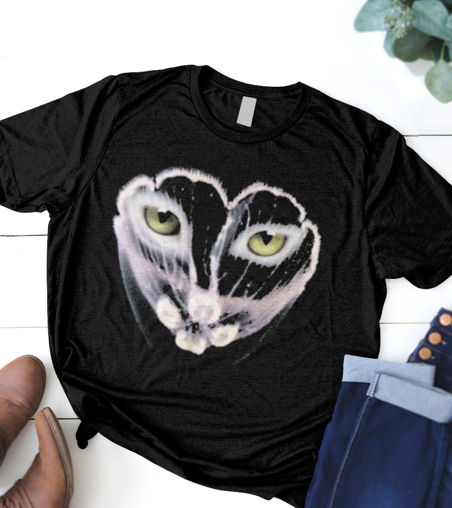 Galantis You Eyes Heart Cat Face Yellow Eyes T-Shirt