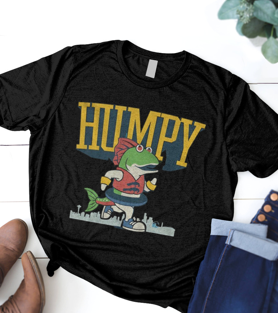 Humpy The Salmon Running Seattle Mariners MLB Baseball 2025 T-Shirt