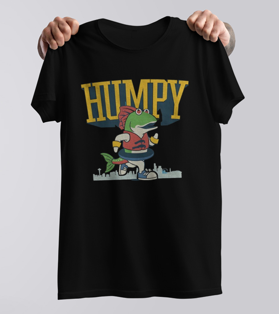 Humpy The Salmon Running Seattle Mariners MLB Baseball 2025 T-Shirt