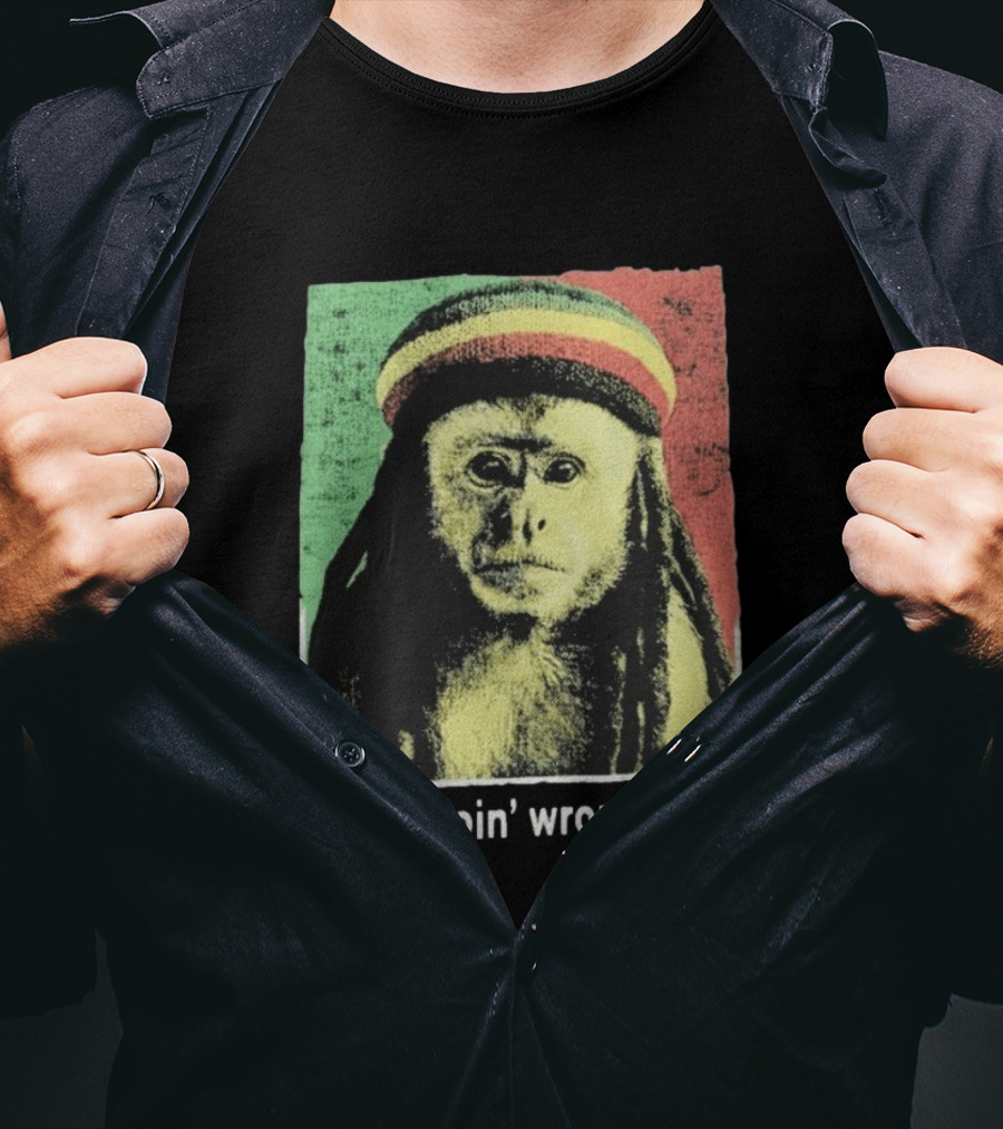 Jahmunkey Nothin Goin’ Wrong Today Rasta Monkey T-Shirt