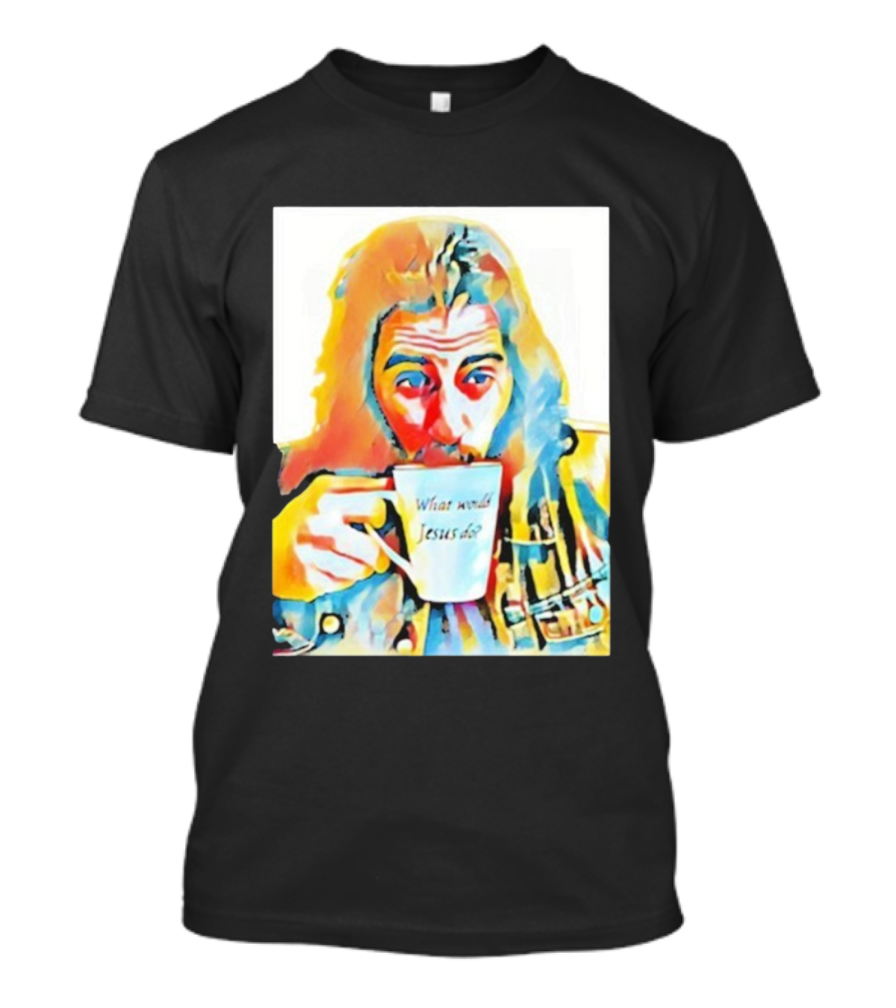 Jonathan Roumie What Would Jesus Do Art Colorful Portrait T-Shirt