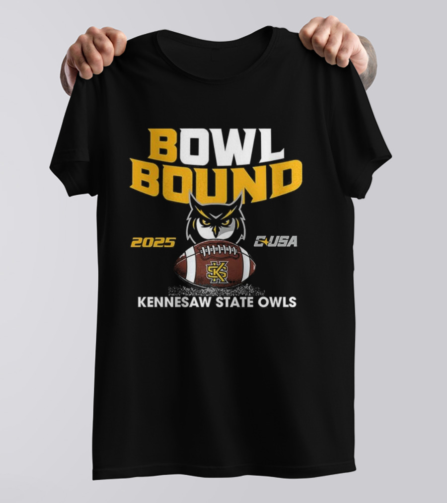 Kennesaw State Owls Bowl Bound 2025 CUSA Football T-Shirt