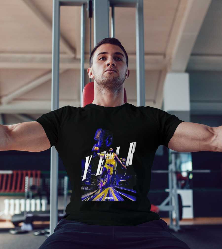 LeBron James Year 23 ESPN Los Angeles Lakers Dunk T-Shirt